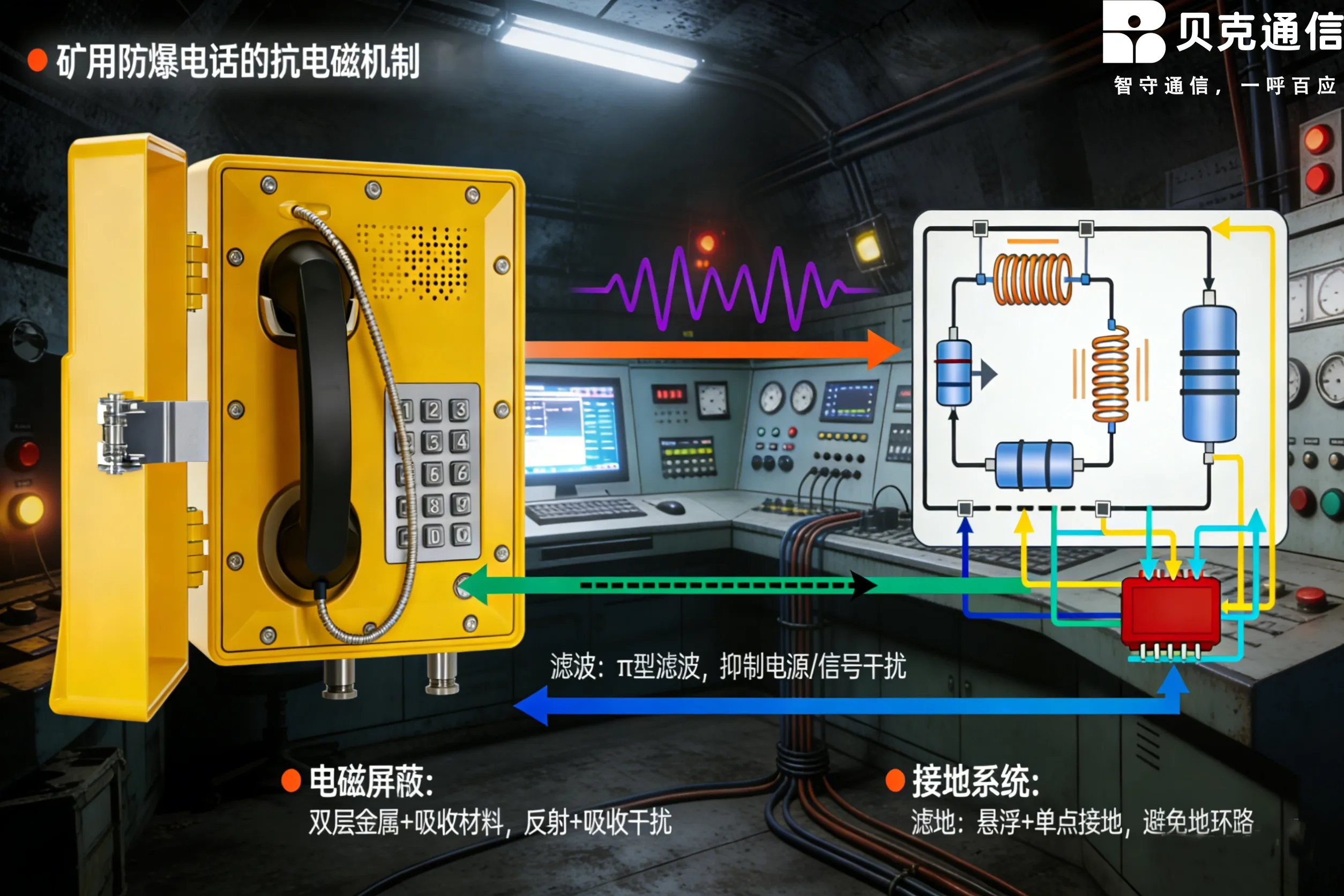 방폭형 광산 전화기의 전자기 적합성(EMC) 및 산업 환경 적응성