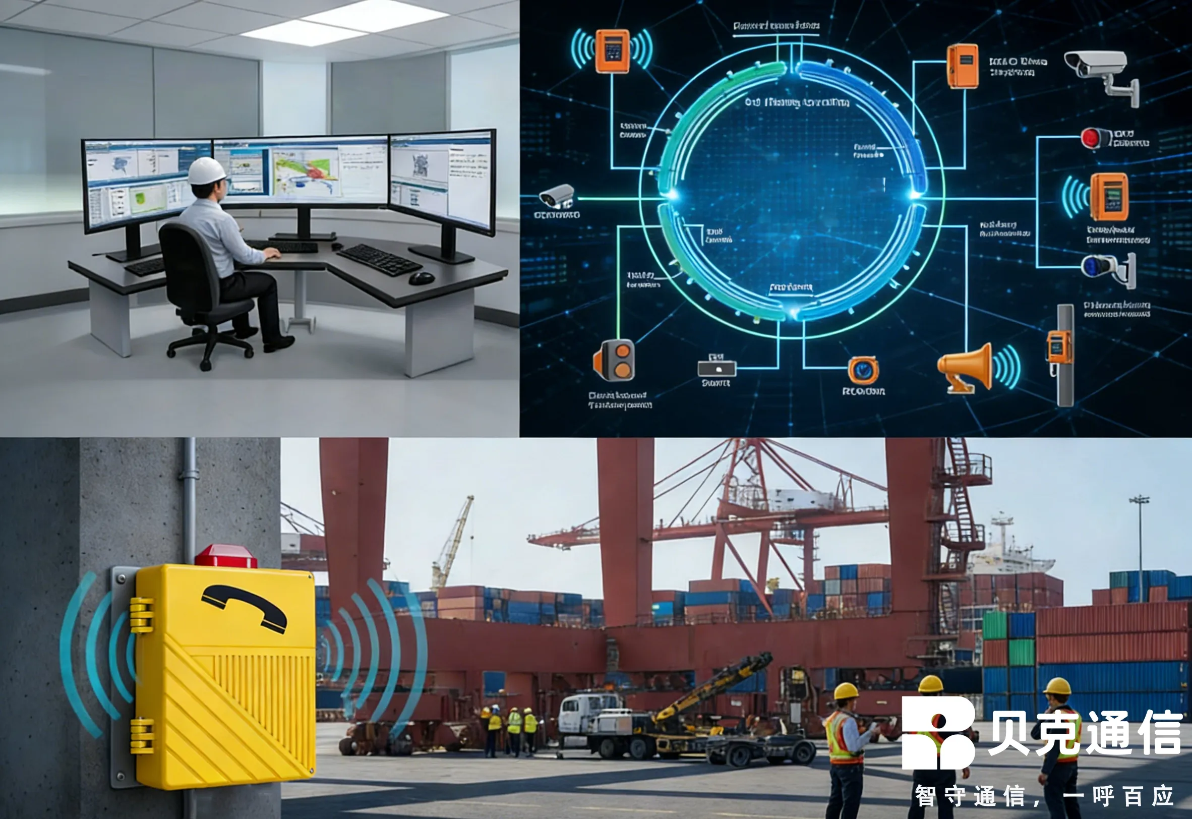 베케 텔콤 방폭 확음 전화기의 항구 컨테이너 작업에서의 적용